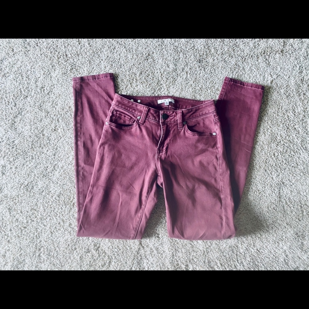 CAbi Maroon Jeans